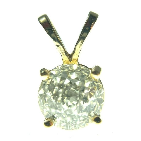 Modified Briolette Cut Diamond Solitaire Pendant 1ct - Picture 15 of 16